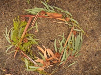 Australian native wreath